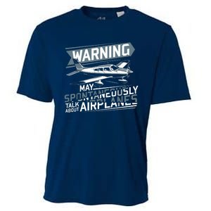 Airplane Lover Men Boy Kids Aviation Pilot Cooling Performance Crew T-Shirt