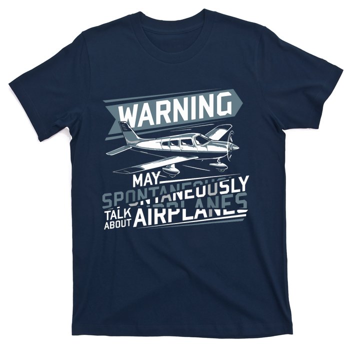 Airplane Lover Men Boy Kids Aviation Pilot T-Shirt