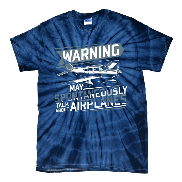 Airplane Lover Men Boy Kids Aviation Pilot Tie-Dye T-Shirt