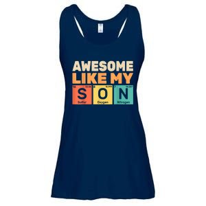 Awesome Like My Son Periodic Table Fathers Day Chemistry Ladies Essential Flowy Tank