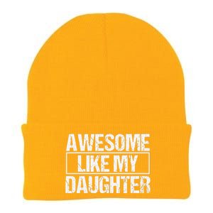 Awesome Like My Daughter Funny Daughter ParentS Day Knit Cap Winter Beanie