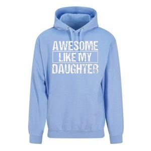 Awesome Like My Daughter Funny Daughter ParentS Day Unisex Surf Hoodie