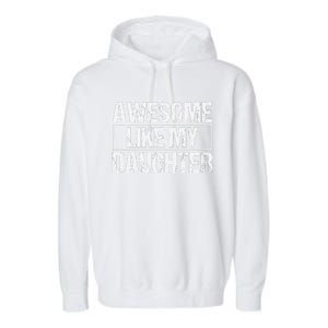 Awesome Like My Daughter Funny Daughter ParentS Day Garment-Dyed Fleece Hoodie