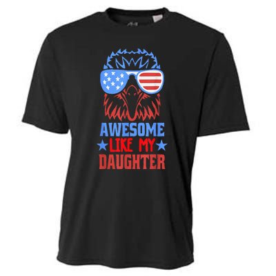 Awesome Like My Daughter Funny Father's Day & 4th Of July Cooling Performance Crew T-Shirt