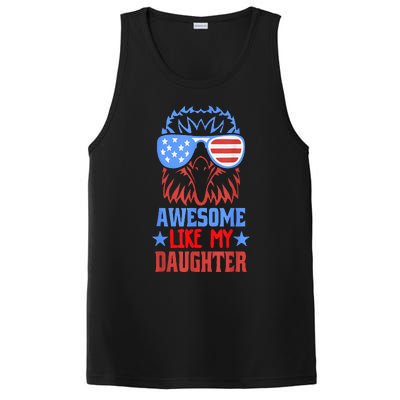 Awesome Like My Daughter Funny Father's Day & 4th Of July PosiCharge Competitor Tank