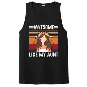 Awesome Like My Aunt Auntie Niece Retro Aunt Gift PosiCharge Competitor Tank