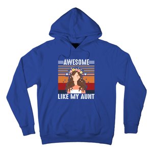 Awesome Like My Aunt Auntie Niece Retro Aunt Gift Hoodie