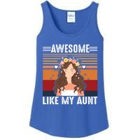 Awesome Like My Aunt Auntie Niece Retro Aunt Gift Ladies Essential Tank