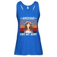 Awesome Like My Aunt Auntie Niece Retro Aunt Gift Ladies Essential Flowy Tank