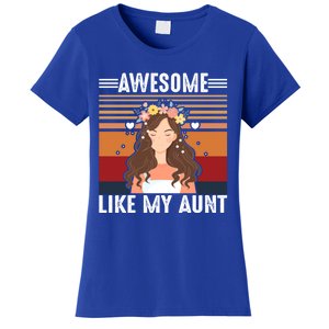 Awesome Like My Aunt Auntie Niece Retro Aunt Gift Women's T-Shirt