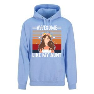 Awesome Like My Aunt Auntie Niece Retro Aunt Gift Unisex Surf Hoodie