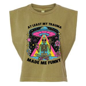 At Least My Trauma Made Me Funny Garment-Dyed Women's Muscle Tee