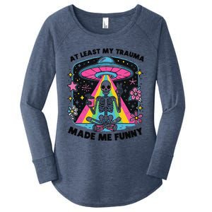 At Least My Trauma Made Me Funny Women's Perfect Tri Tunic Long Sleeve Shirt