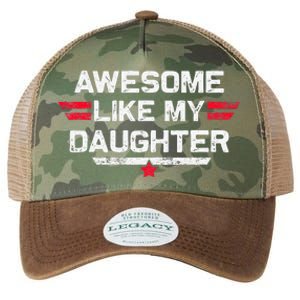 Awesome Like My Daughter Gifts Man Funny Fathers Day Dad Legacy Tie Dye Trucker Hat