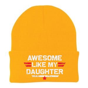 Awesome Like My Daughter Gifts Man Funny Fathers Day Dad Knit Cap Winter Beanie