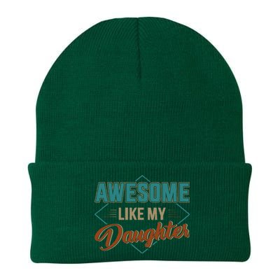 Awesome Like My Daughter For Dad Knit Cap Winter Beanie