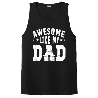 Awesome Like My Dad Vintage Daughter Dad And Son Matching Gift PosiCharge Competitor Tank