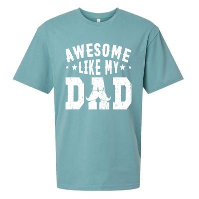 Awesome Like My Dad Vintage Daughter Dad And Son Matching Gift Sueded Cloud Jersey T-Shirt