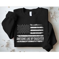 Awesome Like My Daughter Retro Man Funny Fathers Day Dad Sweatshirt