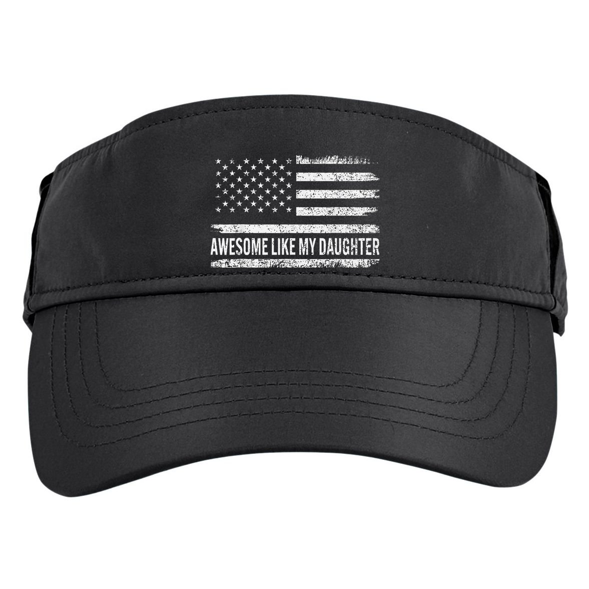 Awesome Like My Daughter Retro Man Funny Fathers Day Dad Adult Drive Performance Visor