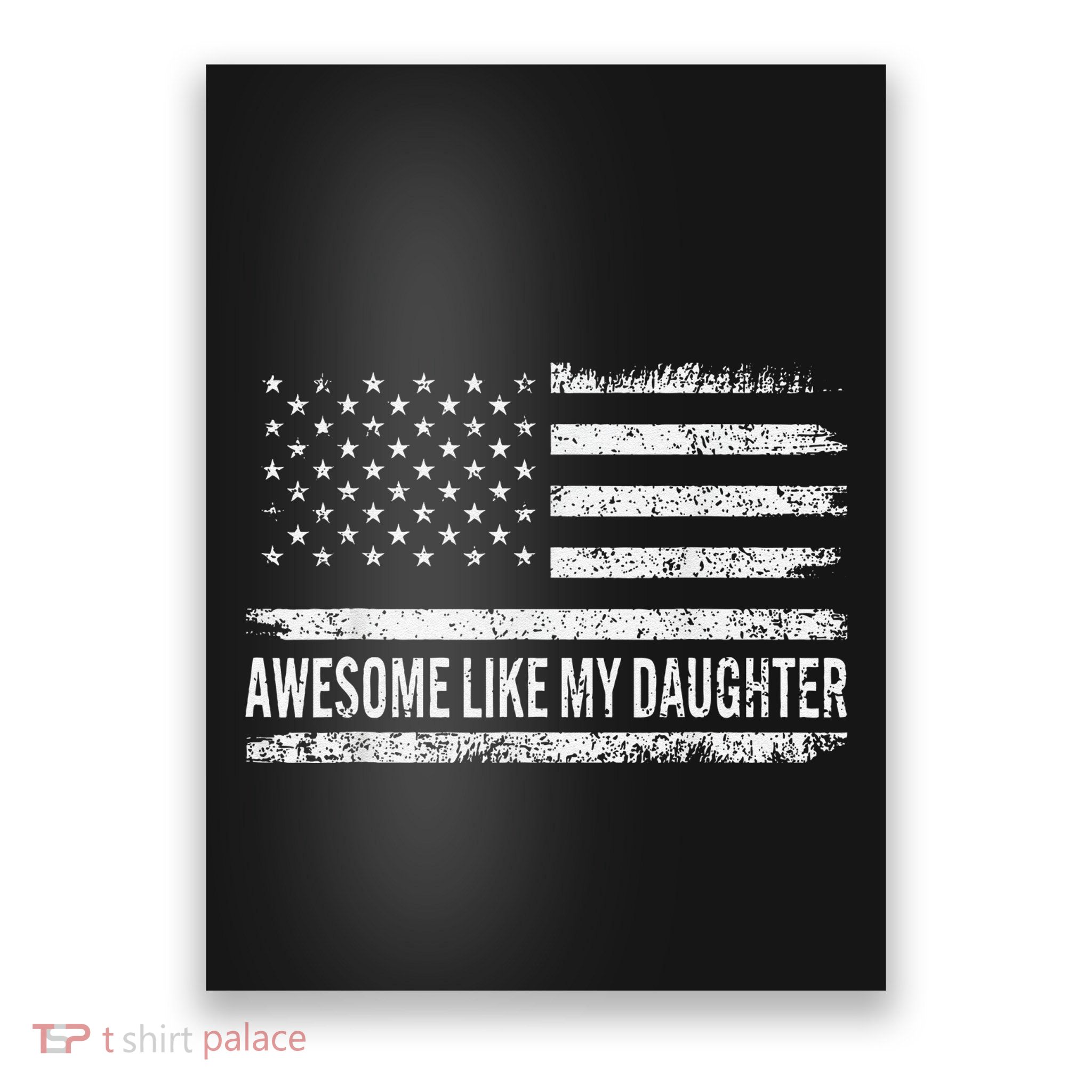 Awesome Like My Daughter Retro Man Funny Fathers Day Dad Poster