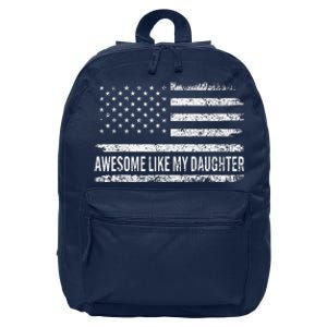 Awesome Like My Daughter Retro Man Funny Fathers Day Dad 16 in Basic Backpack