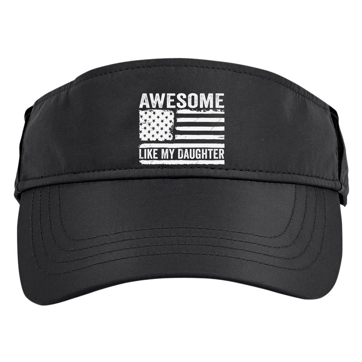Awesome Like My Daughter Funny Fathers Day Daddy Daughter Adult Drive Performance Visor