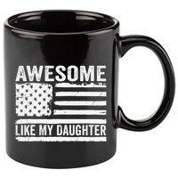 Awesome Like My Daughter Funny Fathers Day Daddy Daughter 11oz C Handle Ceramic Mug