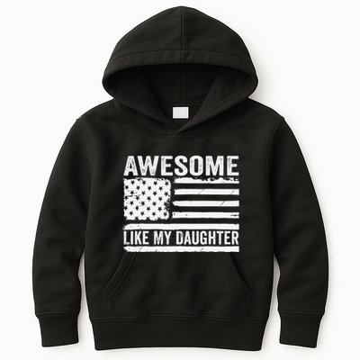 Awesome Like My Daughter Funny Fathers Day Daddy Daughter Kids Hoodie