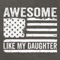 Awesome Like My Daughter Funny Fathers Day Daddy Daughter Cotton Canvas Backpack