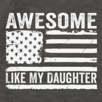 Awesome Like My Daughter Funny Fathers Day Daddy Daughter Vector Backpack