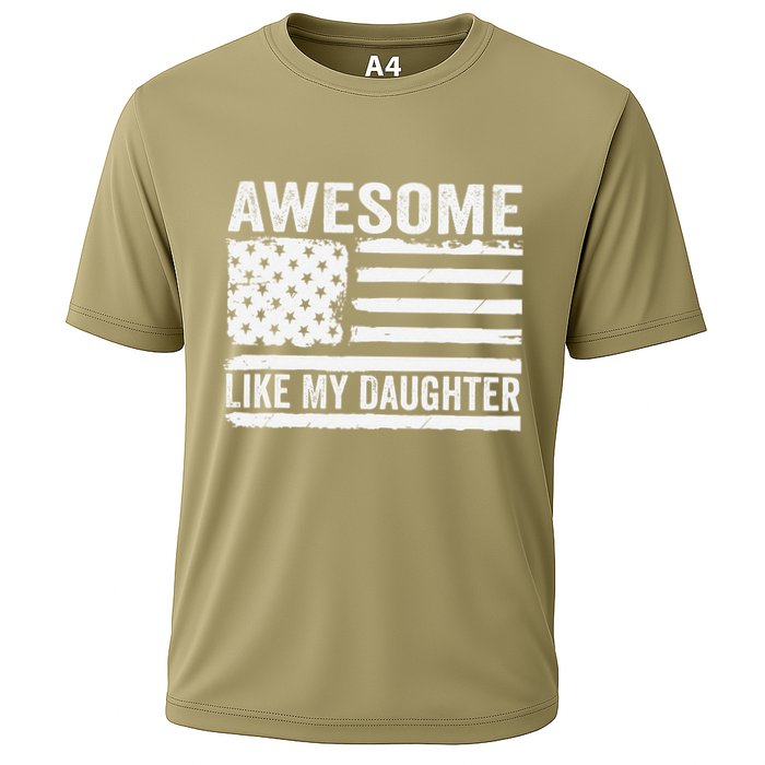 Awesome Like My Daughter Funny Fathers Day Daddy Daughter Cooling Performance Crew T-Shirt