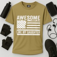 Awesome Like My Daughter Funny Fathers Day Daddy Daughter Cooling Performance Crew T-Shirt