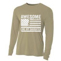 Awesome Like My Daughter Funny Fathers Day Daddy Daughter Cooling Performance Long Sleeve Crew
