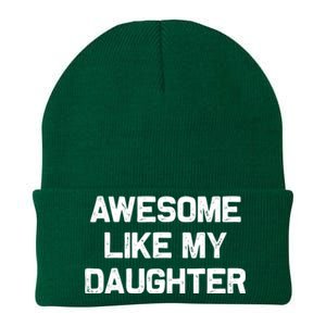 Awesome Like My Daughter Gifts Funny Fathers Day Dad Knit Cap Winter Beanie