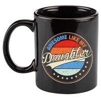 Awesome Like My Daughter Retro Funny FatherS Day 11oz C Handle Ceramic Mug