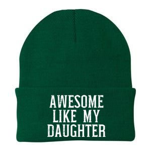 Awesome Like My Daughter Funny Mothers Fathers Day Mom Dad Knit Cap Winter Beanie