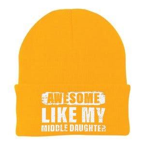 Awesome Like My Middle Daughter Knit Cap Winter Beanie