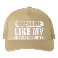 Awesome Like My Middle Daughter Yupoong Adult 5-Panel Trucker Hat