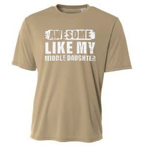 Awesome Like My Middle Daughter Cooling Performance Crew T-Shirt