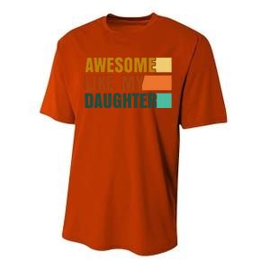 Awesome Like My Daughter Man Funny Fathers Day Dad Performance Sprint T-Shirt