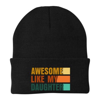 Awesome Like My Daughter Man Funny Fathers Day Dad Beanie
