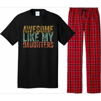 Awesome Like My Daughter Retro Dad Funny Fathers Pajama Set