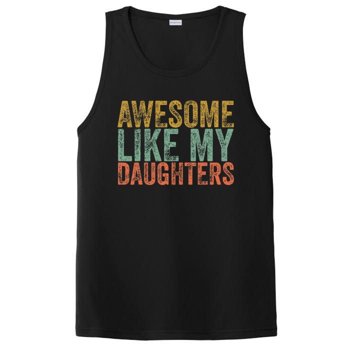 Awesome Like My Daughter Retro Dad Funny Fathers PosiCharge Competitor Tank