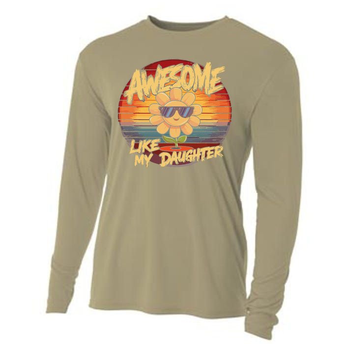 Awesome Like My Daughter Dad FatherS Day Cooling Performance Long Sleeve Crew