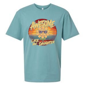 Awesome Like My Daughter Dad FatherS Day Sueded Cloud Jersey T-Shirt