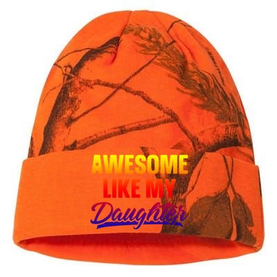 Awesome Like My Daughter Gift Funny Father's Day Cute Gift Kati Licensed 12" Camo Beanie