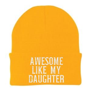 Awesome Like My Daughter Funny Mothers Fathers Day Mom Dad Knit Cap Winter Beanie