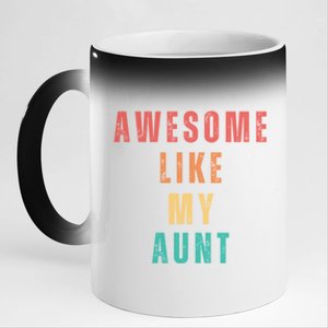 Awesome Like My Aunt Niece Nephew Gift 11oz Black Color Changing Mug