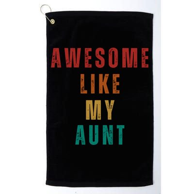 Awesome Like My Aunt Niece Nephew Gift Golf Towel